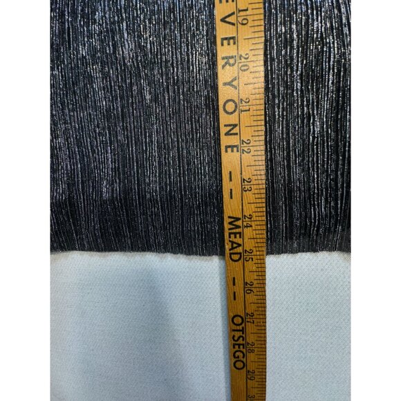 Christopher & Banks Womens Metallic Tank Top Blouse Size M Black Sleeveless NWT - Picture 8 of 9